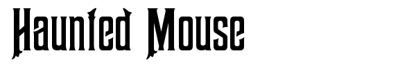 Haunted Mouse font preview